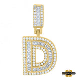 Sterling Silver Cubic Zirconia Initial D Pendant