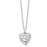 Sterling Silver Rhodium-Plated Antiqued Cz Fly With The Angels 18In Ash Holder Necklace