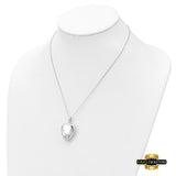 Sterling Silver Rhodium-Plated Forever My Baby Ash Holder 18In. Necklace