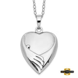 Sterling Silver Rhodium-Plated Forever My Baby Ash Holder 18In. Necklace