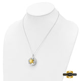 Sterling Silver Rhodium-Plated Gold-Plated Your Brightest Star Ash Holder 18In. Necklace