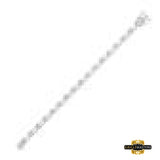 Sterling Silver Round Diamond Heart Bracelet 1 Cttw