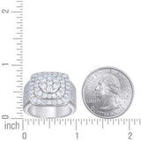 925 Sterling Silver Men's Moissanite Square Head Ring