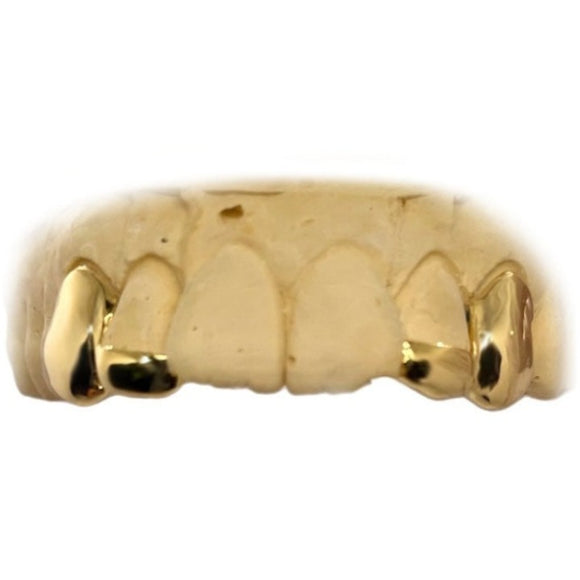 Fangs with Tips & Back Bar Custom Grillz Top or Bottom