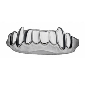 Polished Grillz With Extended Fangs Top Or Bottom