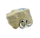 Open Face Diamond & Heart Window Grillz Top or Bottom 2pc