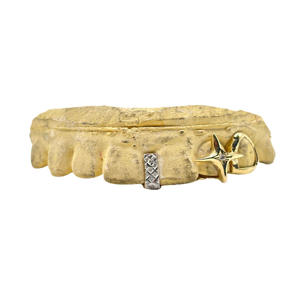 Gap Grillz with Star & Open Face Fang