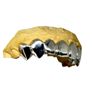 thumbnail image 2 of Big Dawgs Bling 18K Gold Plated Stainless Steel Grillz Set – Top & Bottom Teeth (8 Pieces) With Mold Kit 2 of 5