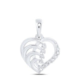 1/12Ctw-Dia Gift Heart Pendant