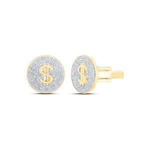 1 3/8Ctw-Dia $ Cuff Links