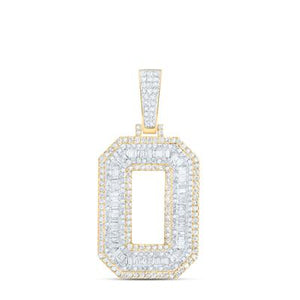 2 Ctw Dia Initial O Mens Pendant