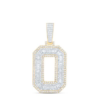 2 Ctw Dia Initial O Mens Pendant