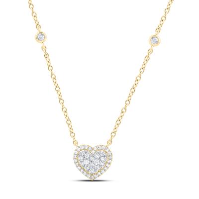 1/3Ctw-Dia Fashion Heart Necklace (18 Inch)