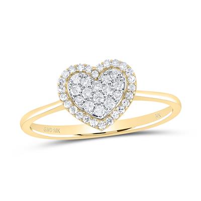 1/4Ctw-Dia Fashion Heart Ring