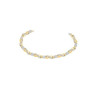 10K Yellow Gold Round Diamond Link Infinity Bracelet 1 Cttw

Style Code Bx125708