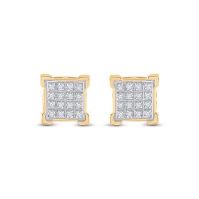 10K Yellow Gold Round Diamond Square Cluster Earrings 1/10 Cttw

Style Code Eww2293