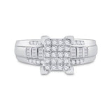 10k White Gold Diamond Bridal Engagement Ring 1/2 CTTW