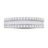 14k Gold Baguette Diamond Anniversary Ring 1 CTTW