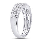 14k White Gold Baguette Diamond Anniversary Ring 1 CTTW