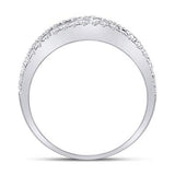 14k White Gold Baguette Diamond Anniversary Ring 1 CTTW