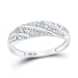 10k White Gold Diamond Square Matching Wedding Ring Set 1/3 CTTW