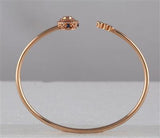 14K Rose Gold Round Diamond Statement Bisected Bangle Bracelet 1/2 Cttw

Style Code Pc16413Bga/rg