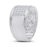 14K White Gold Princess Diamond Band Ring 3 Cttw

Style Code Gndrg477/w White