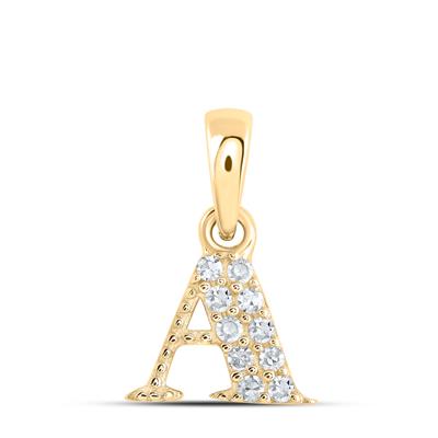 10K Gold Initial A Charm