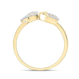 10k Gold Heart Ring 1/10 CTW-DIA