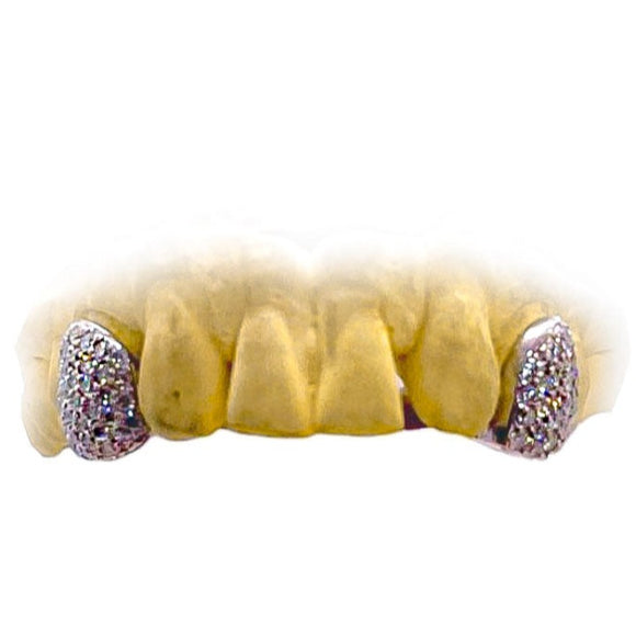 Diamond Fangs with Back Bar Top or Bottom – Grillz Masters