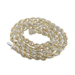 171/2 Ctw-Dia Rope Chain Necklace