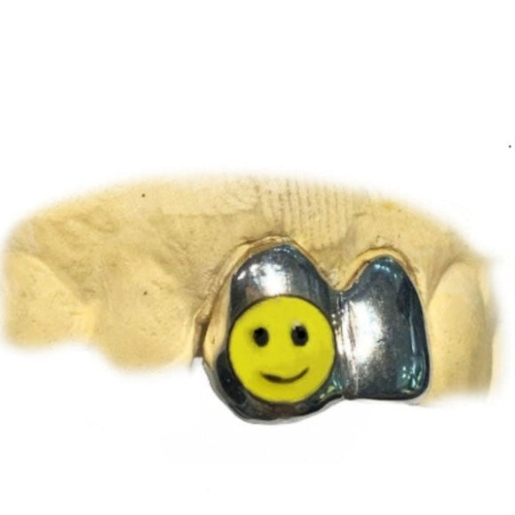 Happy Face Grillz Top or Bottom 2pc
