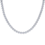 925 Sterling Silver Womens Moissanite Heart Bracelet 7mm 8 Inches