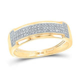 10K Gold Diamond Heart Matching Wedding Ring Set 1/2 Cttw
