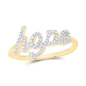 10K Gold Hope Ladies Ring 1/5 Ctw-Dia Yellow