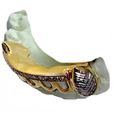 Open Face Ice Out Bar With Diamond Cut Extended Fangs