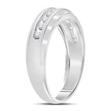 14k Gold Diamond Men's Wedding Band Ring 1/4 CTTW