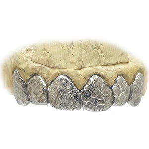 Nugget Cut Grillz with Diamond Dust Top or Bottom