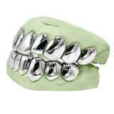 Sterling Silver Florida Style Perm Cut Grillz Set