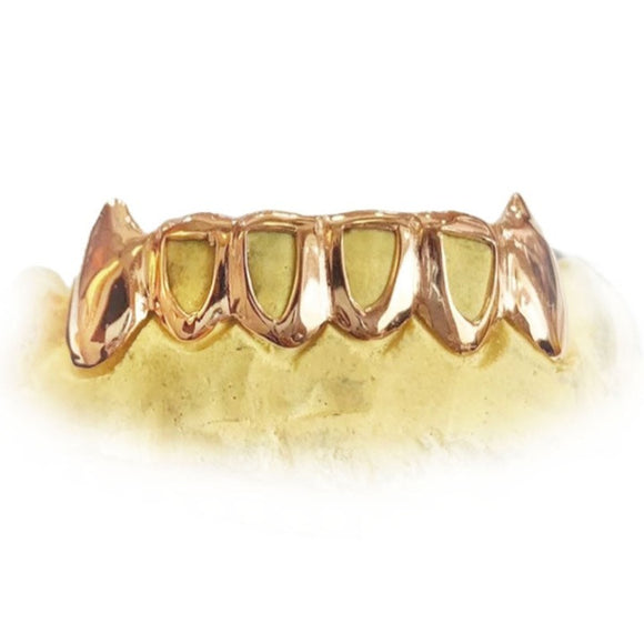 Open Face Grillz with Extended Fangs Top or Bottom