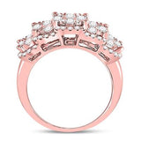 14Kt Gold Round Diamond Vintage-Inspired Fashion Ring 2 Cttw