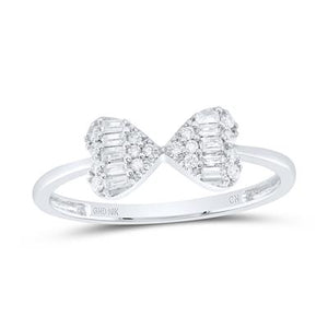 1/5Ctw-Dia Cn Fashion Bow Ring Jewelry