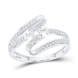 10K Gold Diamond Mom Ring 1/4 Cttw White