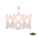 10K Gold Mom Pendant 1/5Ctw-Dia Rose