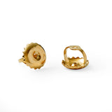 10k Gold Diamond Square Cluster Earrings 1/10 CTTW
