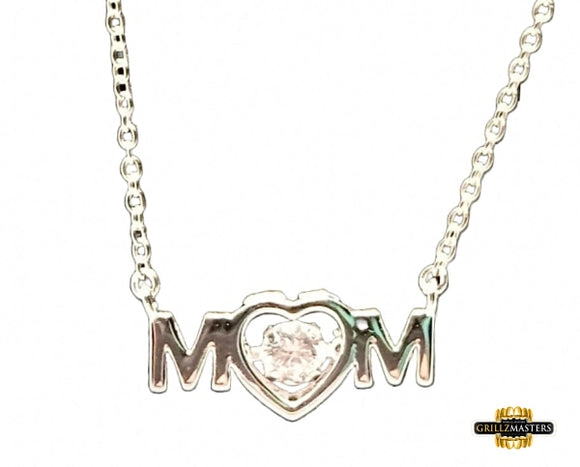 Sterling Silver Mom Necklace 16