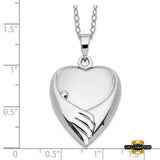 Sterling Silver Rhodium-Plated Forever My Baby Ash Holder 18In. Necklace