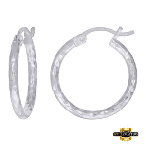 Sterling Silver Womens Hoop Earrings